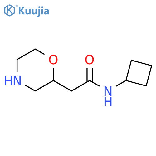N-cyclobutyl-2-(morpholin-2-yl)acetamide structure