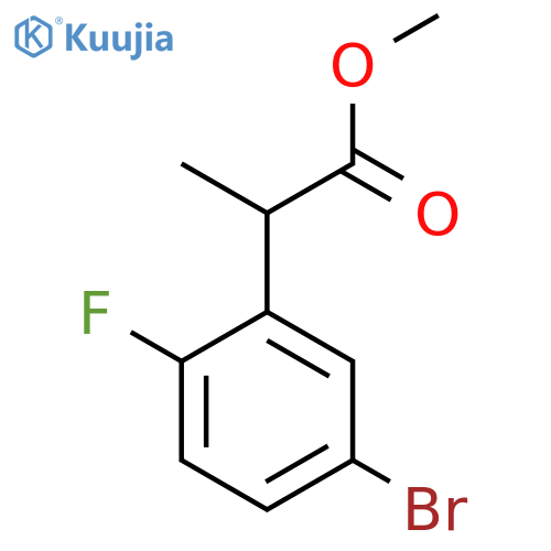 Methyl 2-(5-bromo-2-fluorophenyl)propanoate structure