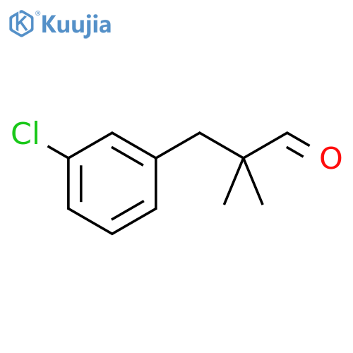 3-(3-Chlorophenyl)-2,2-dimethylpropanal structure