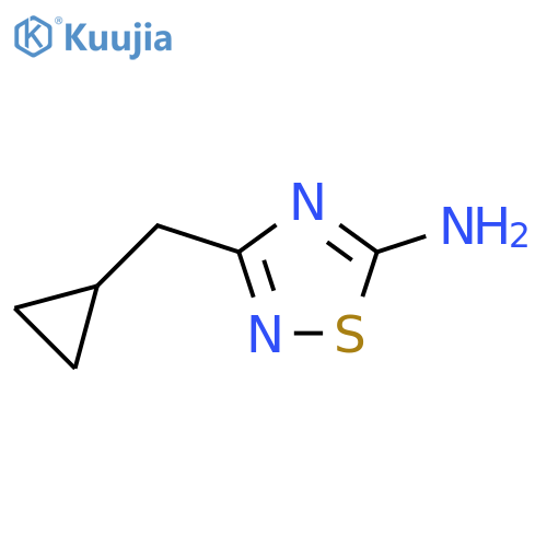 3-\u200b(Cyclopropylmethyl)\u200b-1,\u200b2,\u200b4-\u200bthiadiazol-\u200b5-\u200bamine structure