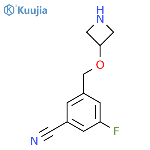 3-[(Azetidin-3-yloxy)methyl]-5-fluorobenzonitrile structure