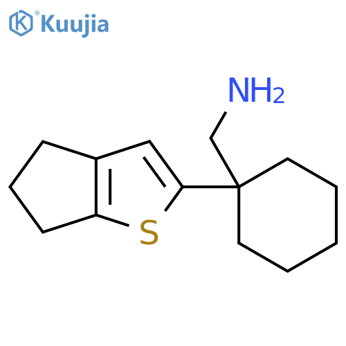 (1-{4H,5H,6H-cyclopentabthiophen-2-yl}cyclohexyl)methanamine structure