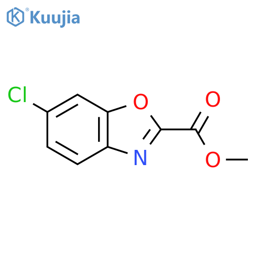 5-Chloro-benzooxazole-2-carboxylic acid methylester structure