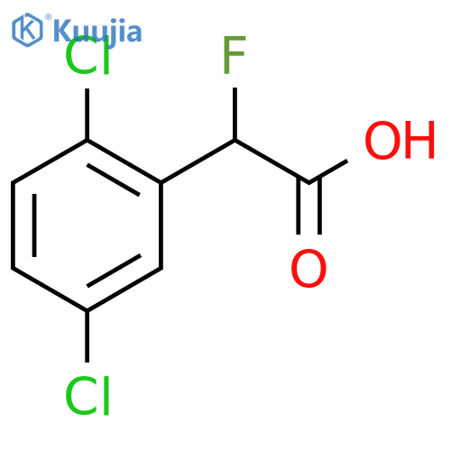 2-(2,5-dichlorophenyl)-2-fluoroacetic acid structure
