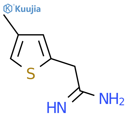 2-(4-methylthiophen-2-yl)ethanimidamide structure