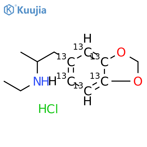 (±)-MDEA-13C6 Hydrochloride structure