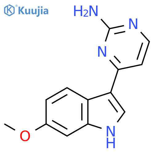 4-(6-Methoxy-1H-indol-3-YL)pyrimidin-2-amine structure