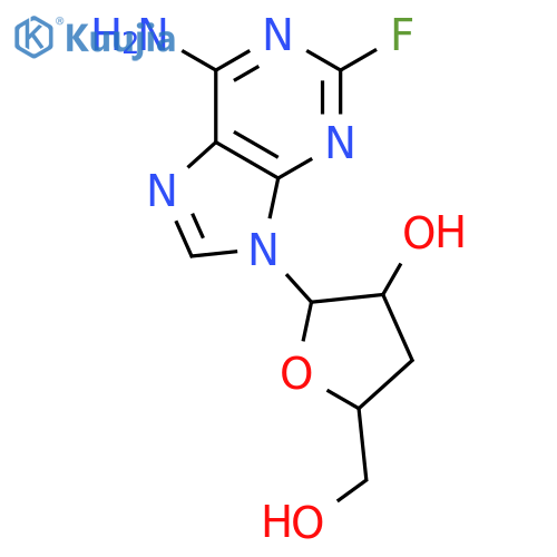 Adenosine,3'-deoxy-2-fluoro- structure