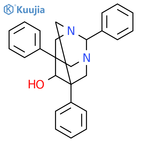 1,3-Diazatricyclo[3.3.1.13,7]decan-6-ol,2,5,7-triphenyl- structure
