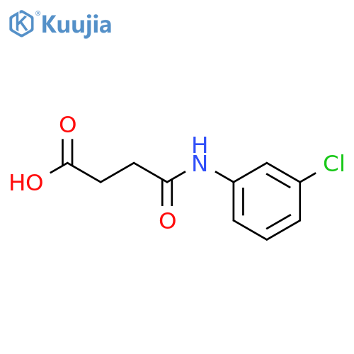 3-[(3-chlorophenyl)carbamoyl]propanoic acid structure