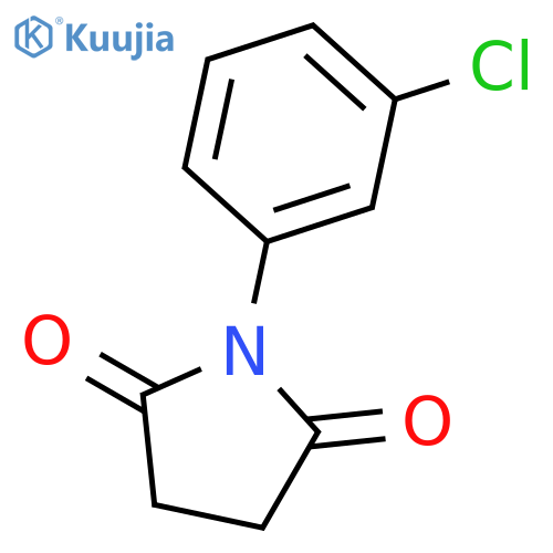 2,5-Pyrrolidinedione,1-(3-chlorophenyl)- structure