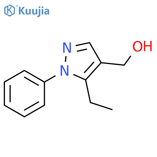 1H-Pyrazole-4-methanol, 5-ethyl-1-phenyl- structure