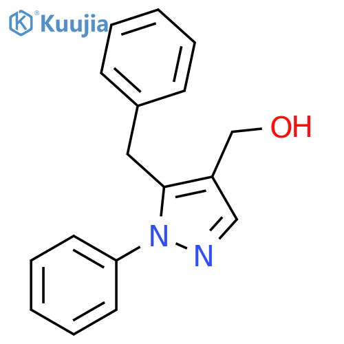1H-Pyrazole-4-methanol, 1-phenyl-5-(phenylmethyl)- structure