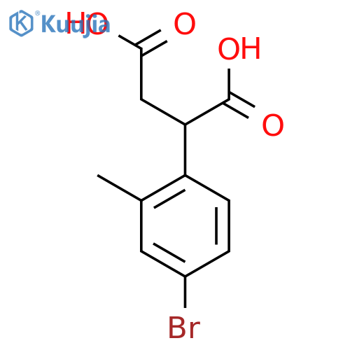 2-(4-Bromo-2-methylphenyl)butanedioic acid structure