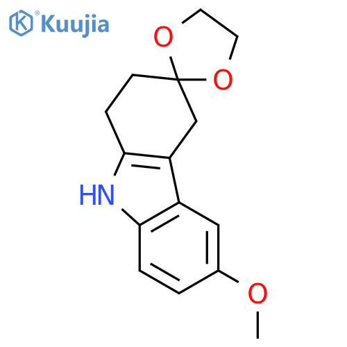 6-Methoxy-1,2,4,9-tetrahydrospirocarbazole-3,2'-1,3dioxolane structure