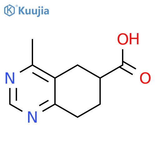 4-Methyl-5,6,7,8-tetrahydroquinazoline-6-carboxylic acid structure