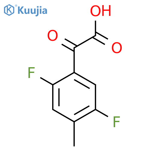 2-(2,5-difluoro-4-methylphenyl)-2-oxoacetic acid structure