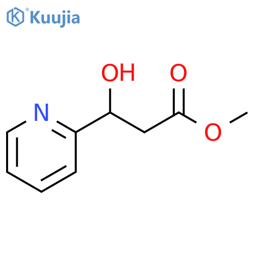 methyl 3-hydroxy-3-(pyridin-2-yl)propanoate structure