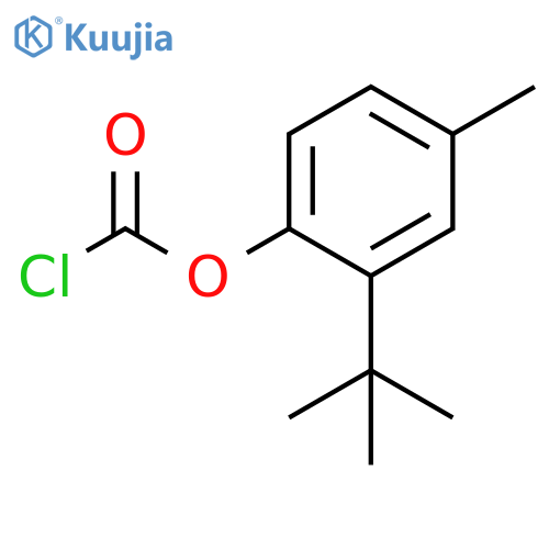 2-TERT-BUTYL-4-METHYLPHENYL CHLOROFORMATE structure