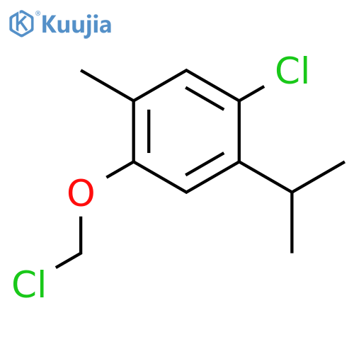 Benzene, 1-chloro-4-(chloromethoxy)-5-methyl-2-(1-methylethyl)- structure
