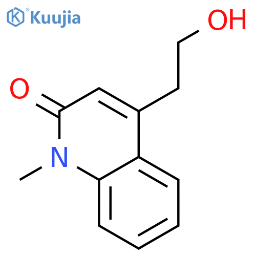 2(1H)-Quinolinone,4-(2-hydroxyethyl)-1-methyl- structure