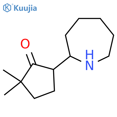 5-(Azepan-2-yl)-2,2-dimethylcyclopentan-1-one structure