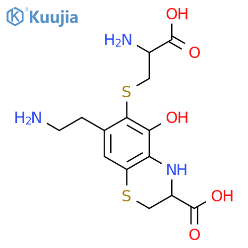 2H-1,4-Benzothiazine-3-carboxylicacid, 6-[(2-amino-2-carboxyethyl)thio]-7-(2-aminoethyl)-3,4-dihydro-5-hydroxy-,[R-(R*,R*)]- (9CI) structure