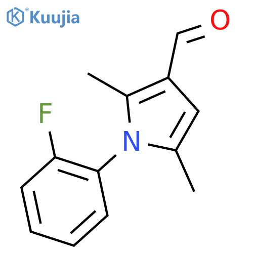 1-(2-Fluorophenyl)-2,5-dimethyl-1H-pyrrole-3-carbaldehyde structure
