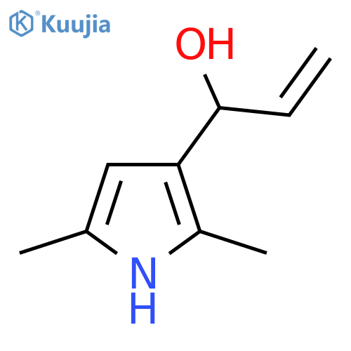 1-(2,5-dimethyl-1H-pyrrol-3-yl)prop-2-en-1-ol structure