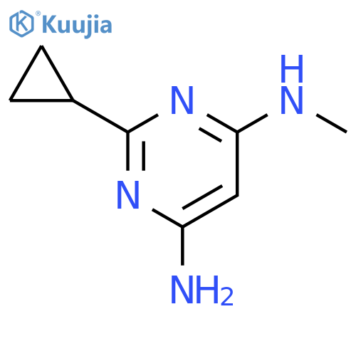 2-cyclopropyl-N4-methylpyrimidine-4,6-diamine structure