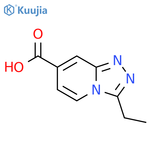 3-Ethyl-[1,2,4]triazolo[4,3-a]pyridine-7-carboxylic acid structure