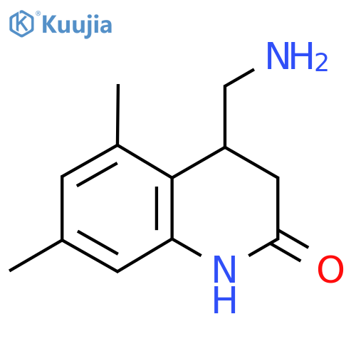 4-(Aminomethyl)-5,7-dimethyl-1,2,3,4-tetrahydroquinolin-2-one structure
