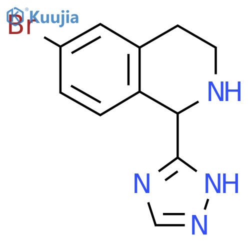 6-bromo-1-(1H-1,2,4-triazol-3-yl)-1,2,3,4-tetrahydroisoquinoline structure