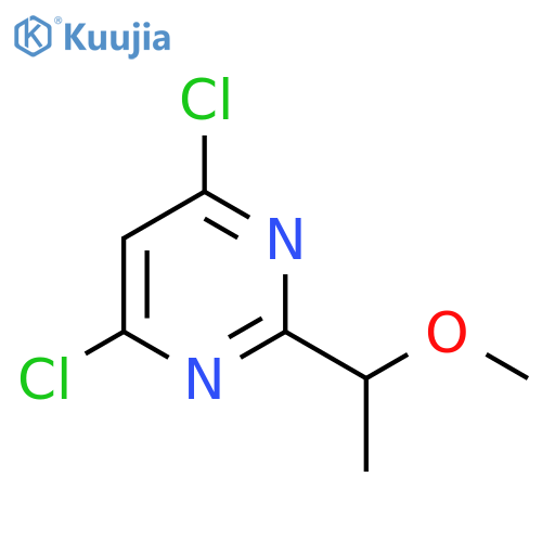 4,6-dichloro-2-(1-methoxyethyl)pyrimidine structure