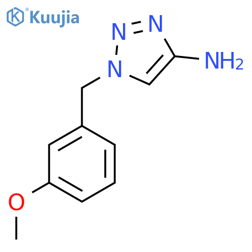 1-(3-methoxyphenyl)methyl-1H-1,2,3-triazol-4-amine structure