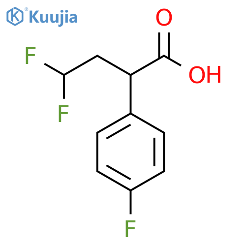 4,4-difluoro-2-(4-fluorophenyl)butanoic acid structure