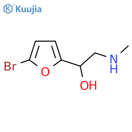 1-(5-bromofuran-2-yl)-2-(methylamino)ethan-1-ol structure