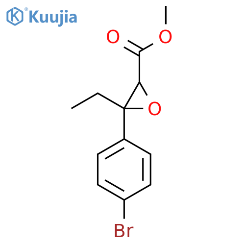 Methyl 3-(4-bromophenyl)-3-ethyloxirane-2-carboxylate structure