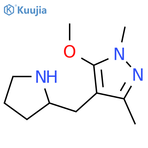 5-methoxy-1,3-dimethyl-4-(pyrrolidin-2-yl)methyl-1H-pyrazole structure