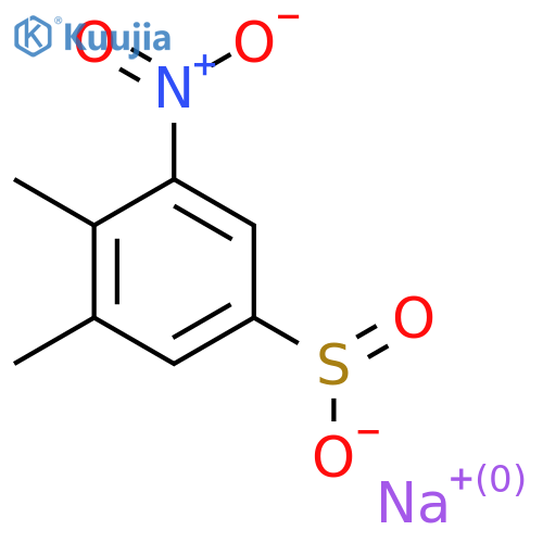 Sodium 3,4-dimethyl-5-nitrobenzene-1-sulfinate structure