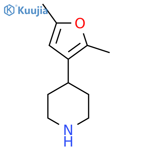4-(2,5-dimethylfuran-3-yl)piperidine structure