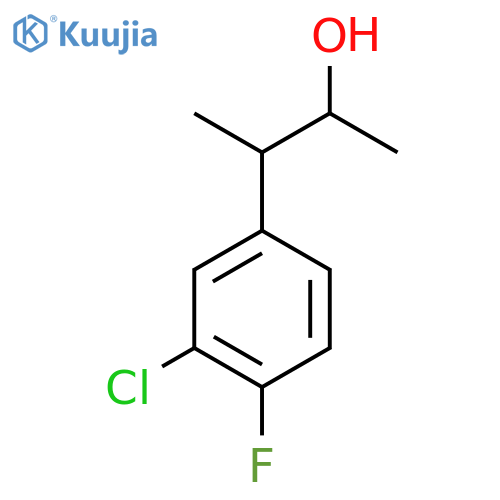 3-(3-Chloro-4-fluorophenyl)butan-2-ol structure