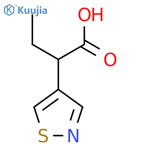 2-(1,2-thiazol-4-yl)butanoic acid structure