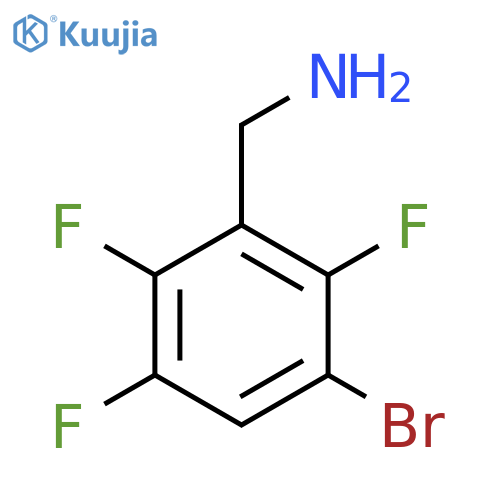 3-Bromo-2,5,6-trifluorobenzylamine structure