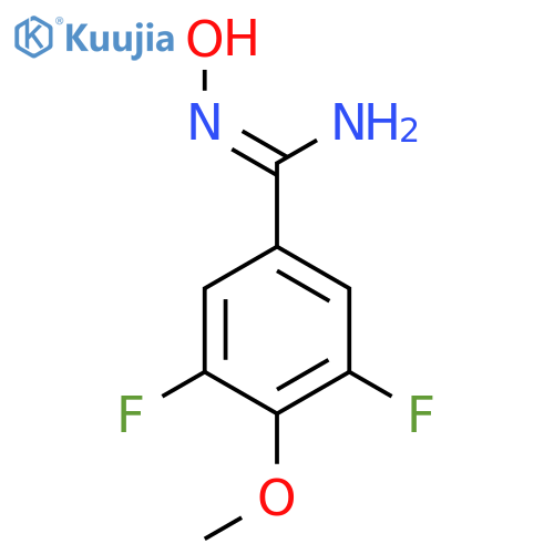3,5-Difluoro-N-hydroxy-4-methoxybenzimidamide structure