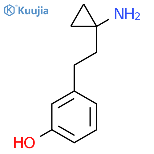 3-2-(1-aminocyclopropyl)ethylphenol structure