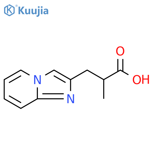 3-{imidazo1,2-apyridin-2-yl}-2-methylpropanoic acid structure