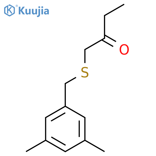 1-[(3,5-Dimethylphenyl)methylsulfanyl]butan-2-one structure