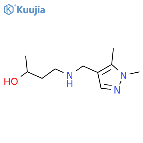 4-{(1,5-dimethyl-1H-pyrazol-4-yl)methylamino}butan-2-ol structure
