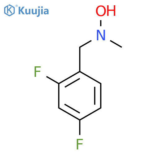 N-(2,4-difluorophenyl)methyl-N-methylhydroxylamine structure